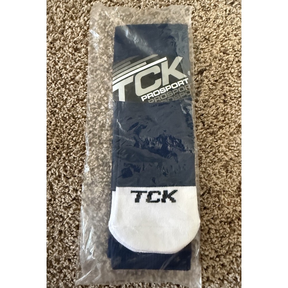 TCK Sports Prosport Performance Over Calf Tube Socks Navy Medium Unisex NEW!